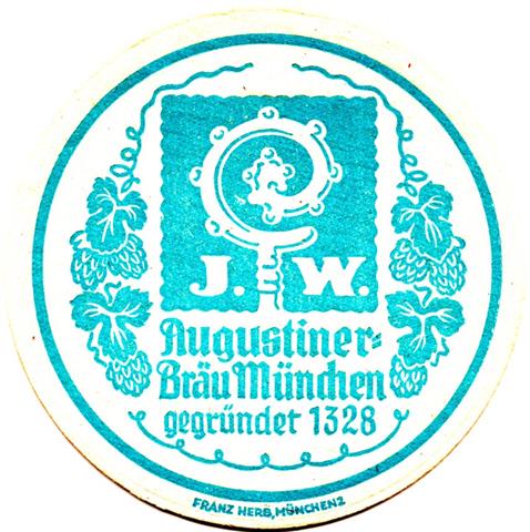 mnchen m-by august sind 1a (rund215-jw-u franz herb-blau)